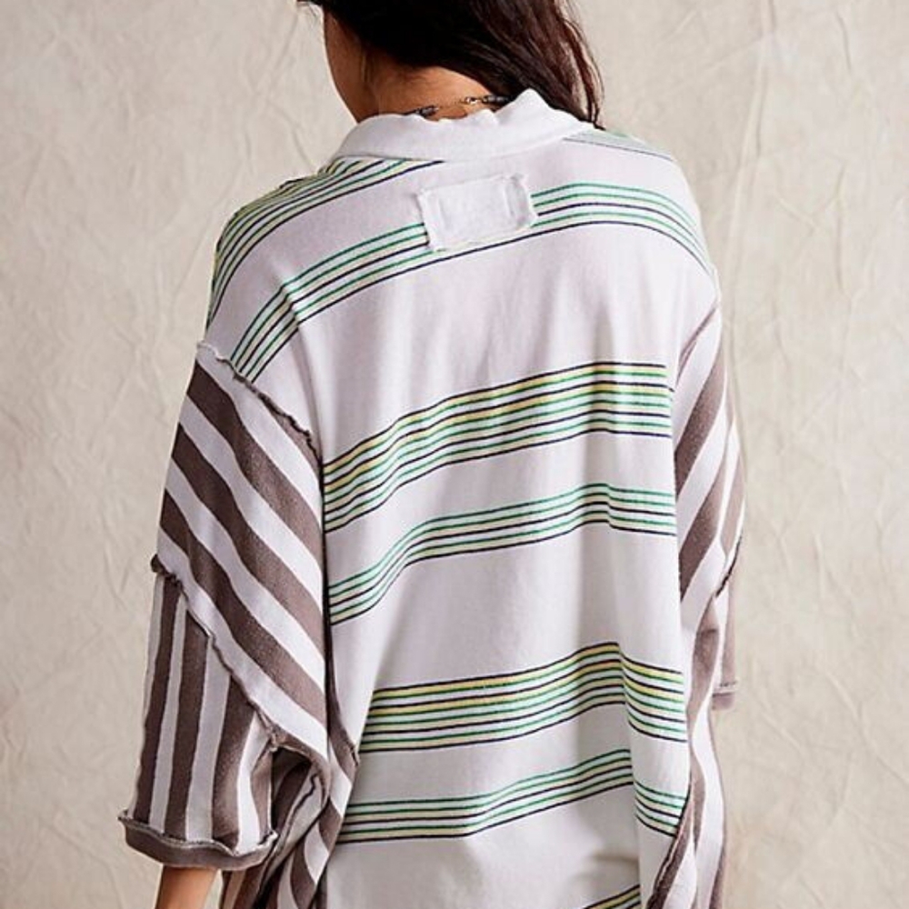 NWT We the Free, Free People Schools Out Polo, M - Picture 2 of 4